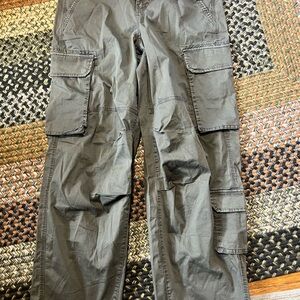 Garage Green Cargo Pants Relaxed Fit